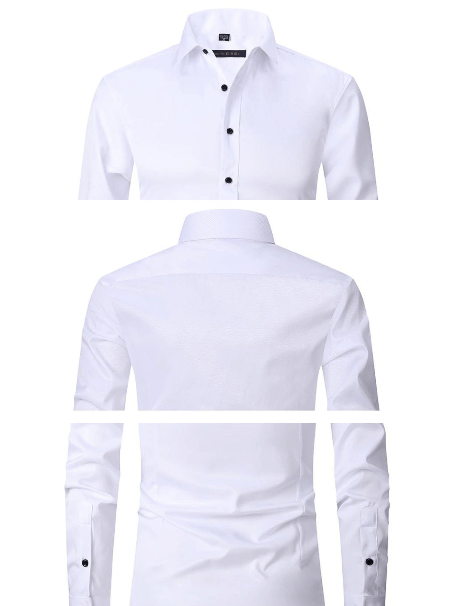 Miehet Anti-Wrinkle Slim Fit pukeutua paita