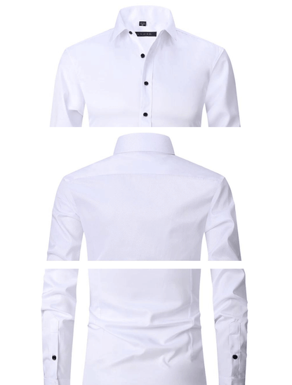 Miehet Anti-Wrinkle Slim Fit pukeutua paita