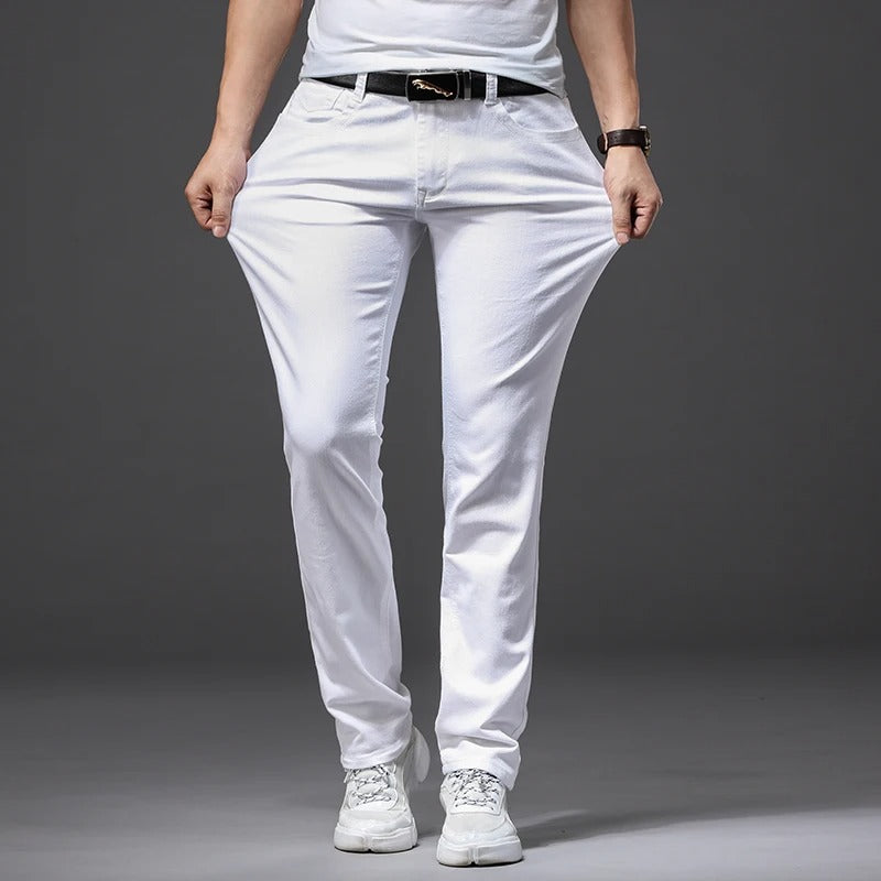 Miesten Classic White Slim Fit farkut
