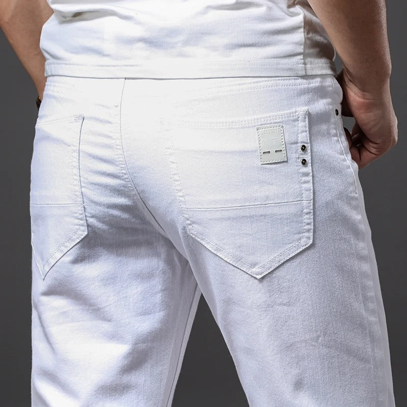 Miesten Classic White Slim Fit farkut