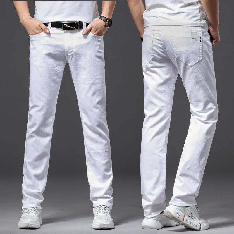 Miesten Classic White Slim Fit farkut