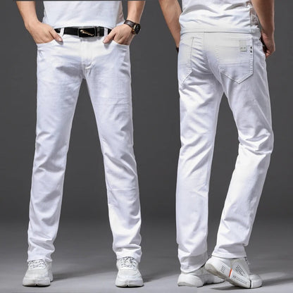 Miesten Classic White Slim Fit farkut