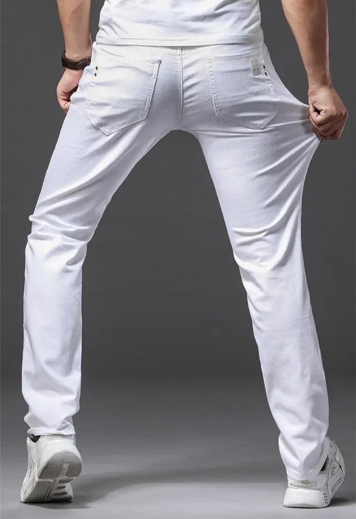 Miesten Classic White Slim Fit farkut