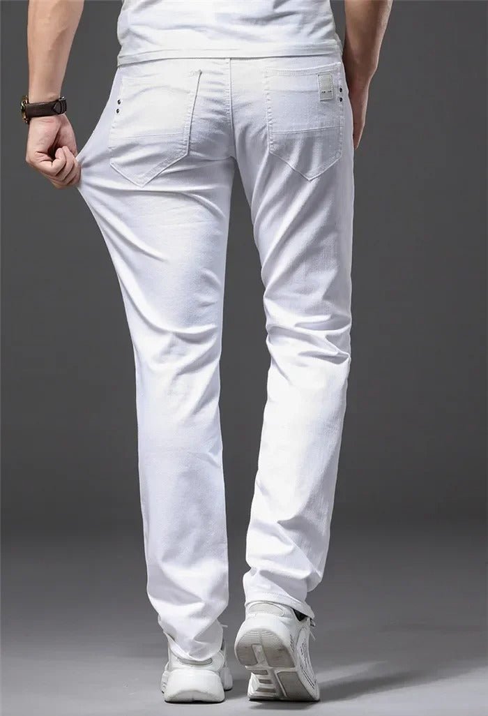 Miesten Classic White Slim Fit farkut