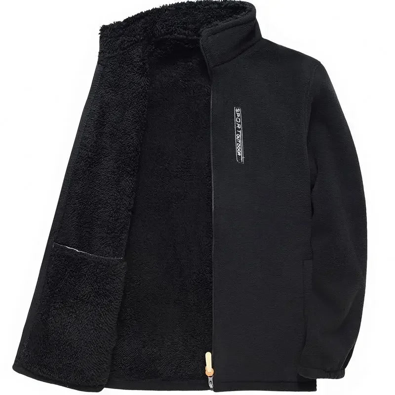 Miesten Fleece vuorattu vetoketjullinen takki