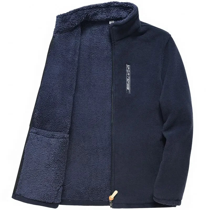 Miesten Fleece vuorattu vetoketjullinen takki