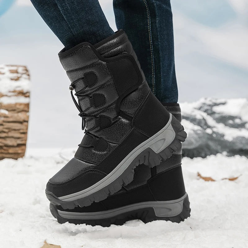 Miesten High Top Winter Plush Saappaat