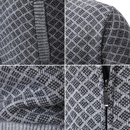 Miesten Neuletakki Jacquard Pehmeä ja Monikäyttöinen