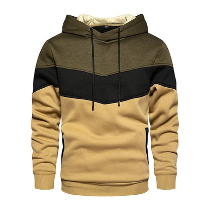 Miesten Patchwork Fleece Huppari