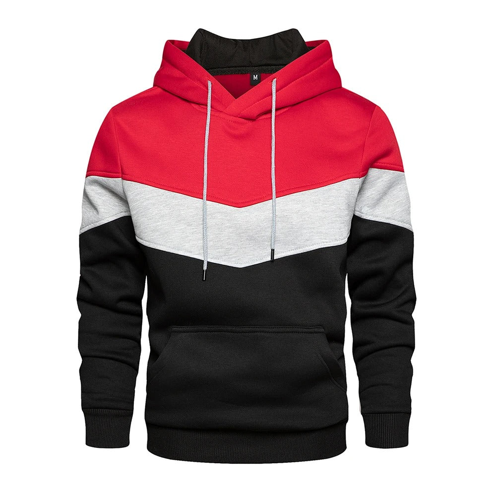Miesten Patchwork Fleece Huppari