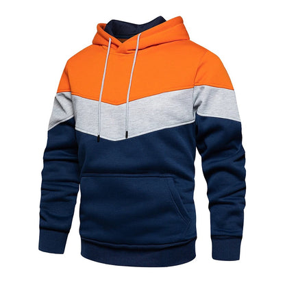 Miesten Patchwork Fleece Huppari