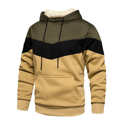Miesten Patchwork Fleece Huppari