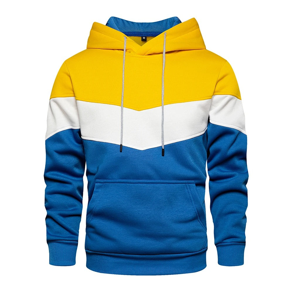 Miesten Patchwork Fleece Huppari