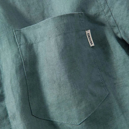 Miesten Pellavapaita Rento Tyyli Hengittävä Materiaali