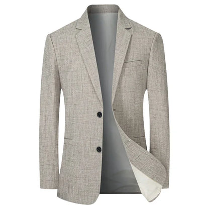 Miesten Puku Blazer Ajaton Polyesteri