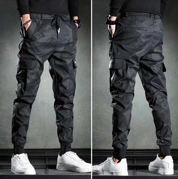 Miesten Slim Fit Housut Moderni Polyesteri Puuvilla