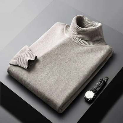 Miesten T Paita Turtleneck Lämmin Puuvilla-Akryyli