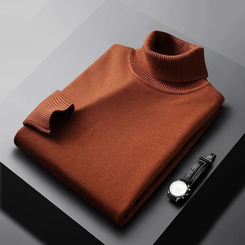 Miesten T Paita Turtleneck Lämmin Puuvilla-Akryyli