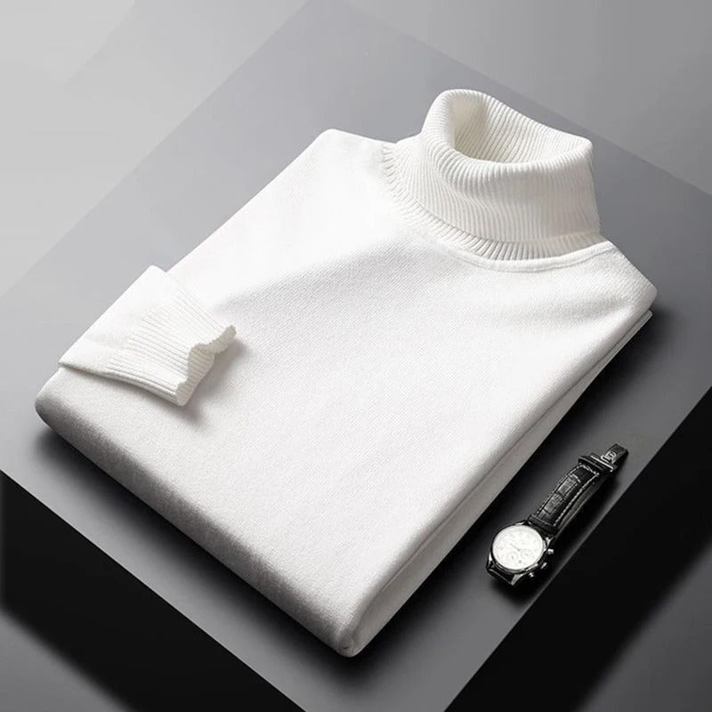 Miesten T Paita Turtleneck Lämmin Puuvilla-Akryyli