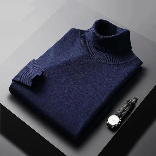 Miesten T Paita Turtleneck Lämmin Puuvilla-Akryyli