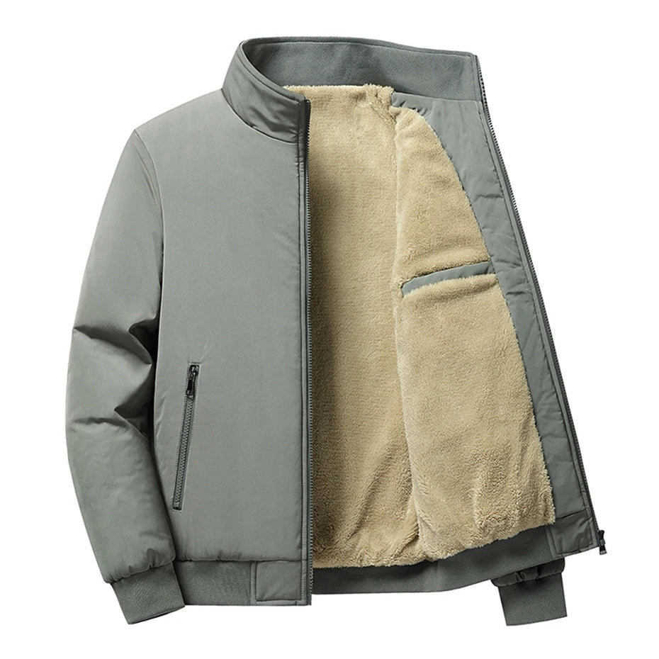 Miesten Talvitakki Rento Paksu Fleece