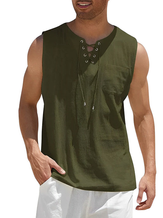 Miesten Tanktop Yksinkertainen Hengittävä Kangas