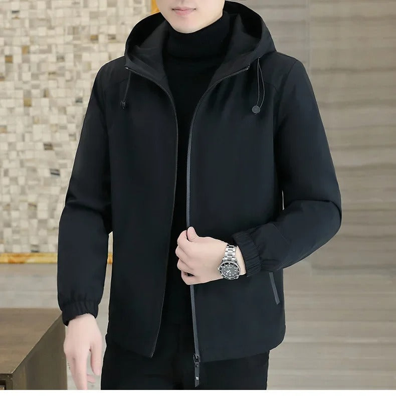 Miesten Thermal Fleece Windbreaker takki