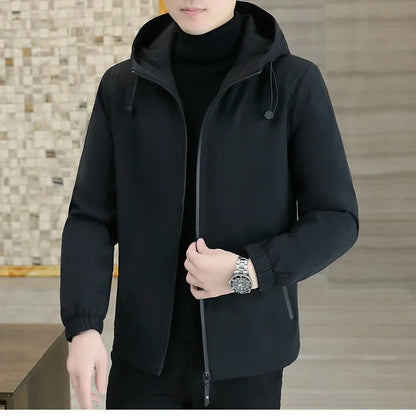 Miesten Thermal Fleece Windbreaker takki