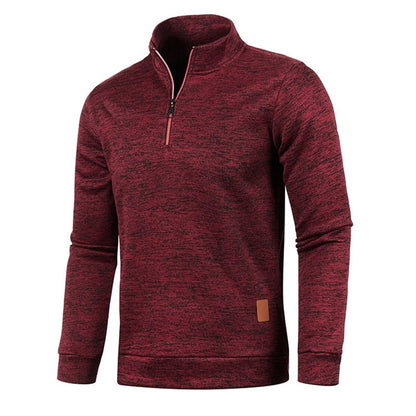 Miesten Turtleneck Half vetoketju huppari