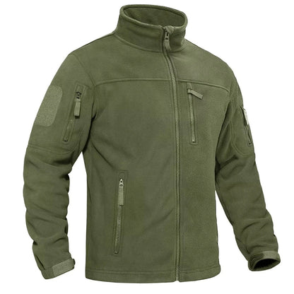 Miesten kokovetoketjullinen fleece-lämpötakki