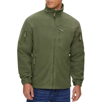 Miesten kokovetoketjullinen fleece-lämpötakki