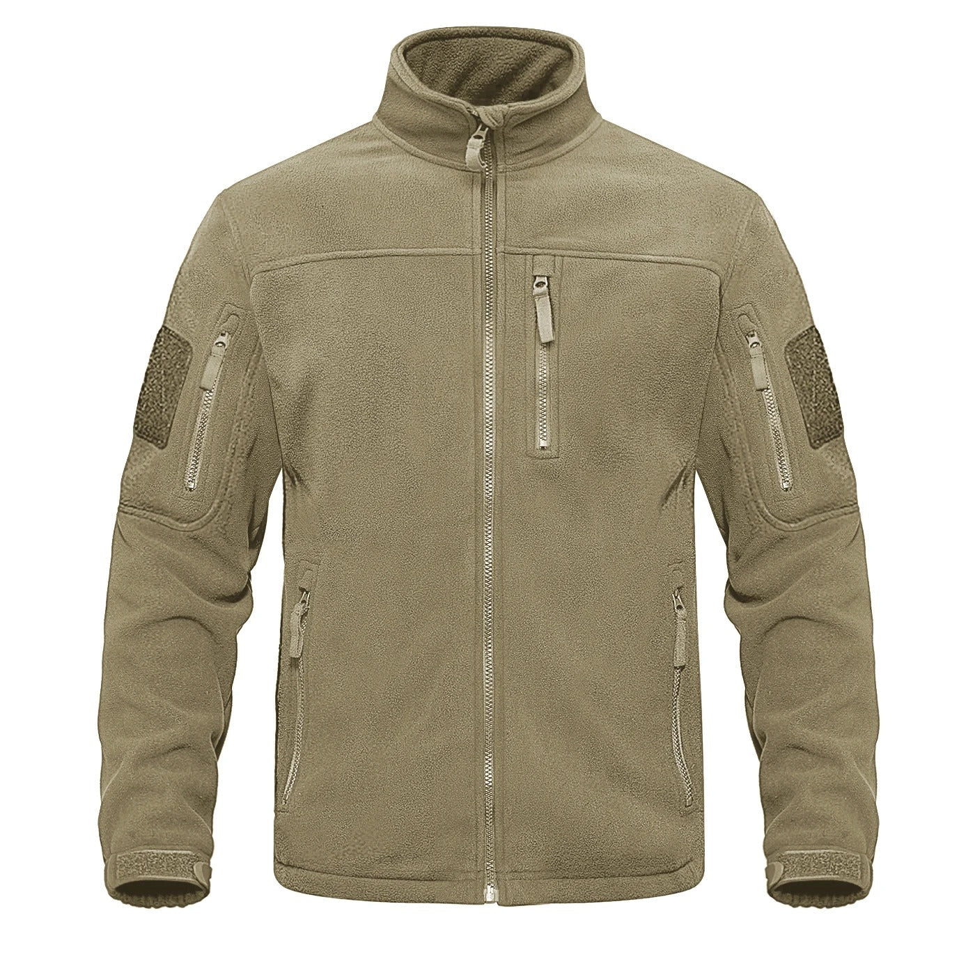 Miesten kokovetoketjullinen fleece-lämpötakki