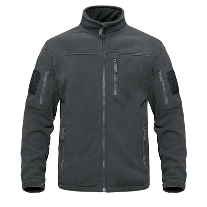 Miesten kokovetoketjullinen fleece-lämpötakki