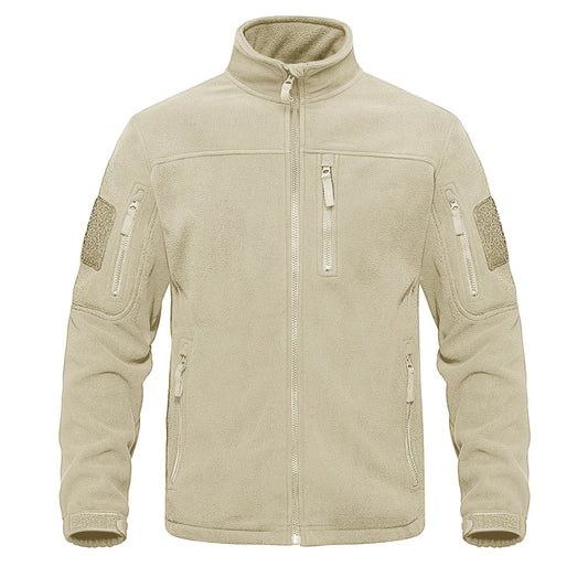 Miesten kokovetoketjullinen fleece-lämpötakki