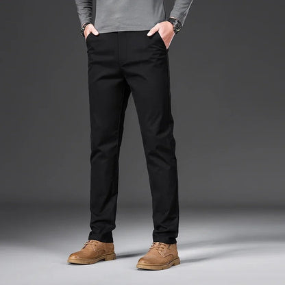 Miesten slim fit -malliset puuvillahousut