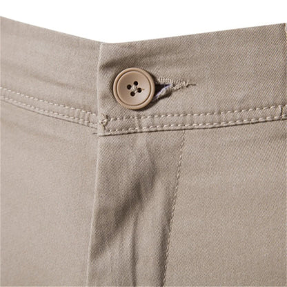 Miesten slim fit -puuvillahousut
