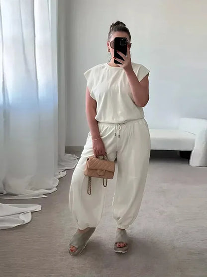 Naisille Rento Jumpsuit Avoin Selkä Polyesteri