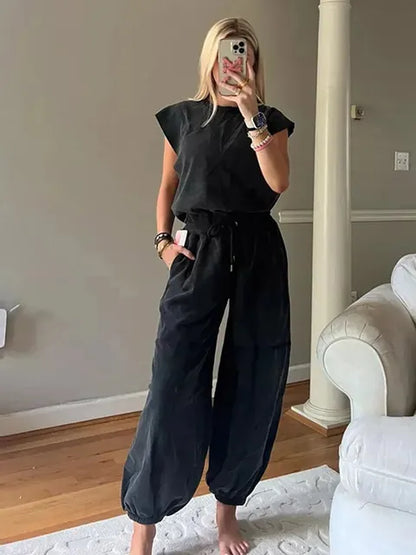 Naisille Rento Jumpsuit Avoin Selkä Polyesteri