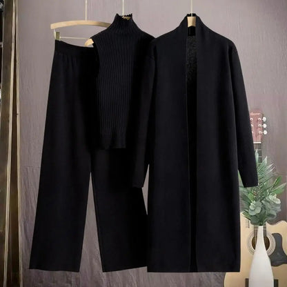 Naisten 3kpl Set Talvi Cardigan