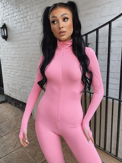Naisten Bodycon Jumpsuit Tyylikäs Polyesteri
