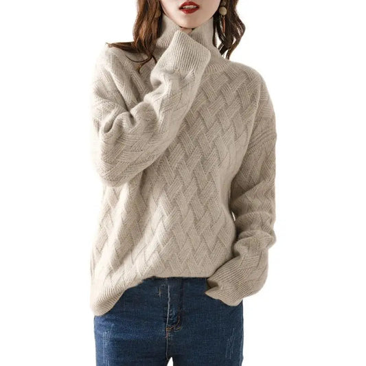 Naisten Cashmere Neulepaita Tyylikäs Mukava Lämpö