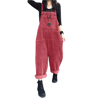 Naisten Corduroy Jumpsuit