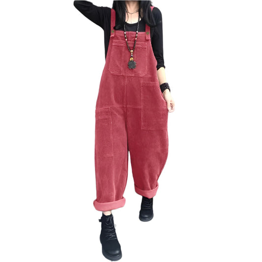Naisten Corduroy Jumpsuit