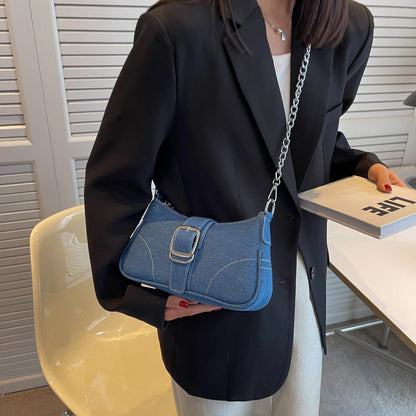 Naisten Denim Crossbody laukku