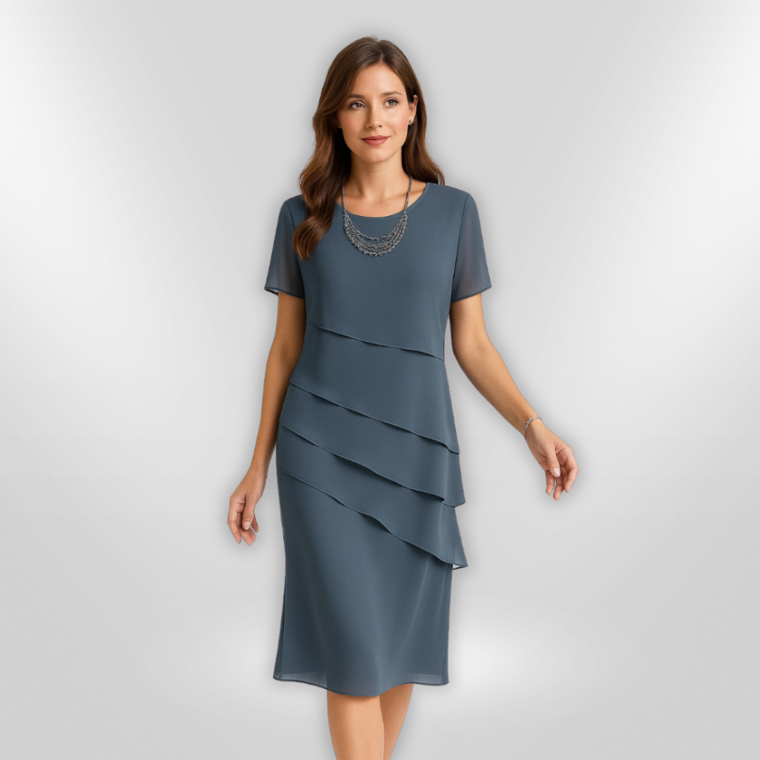 Naisten Elegantti Mekko Kerroksellinen Chiffon