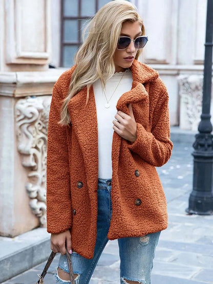 Naisten Faux Fur Takki Tyylikäs ja Lämmin