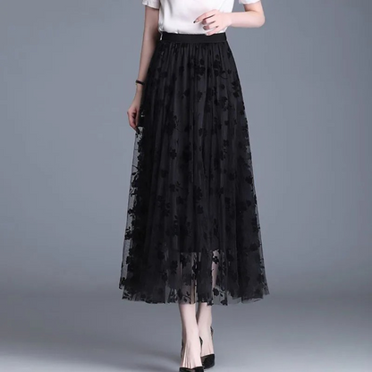 Naisten Floral Mesh hame