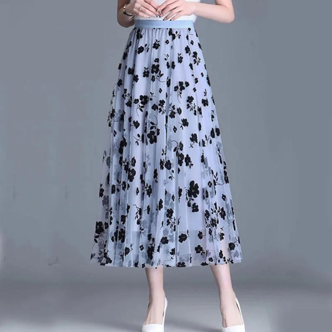 Naisten Floral Mesh hame
