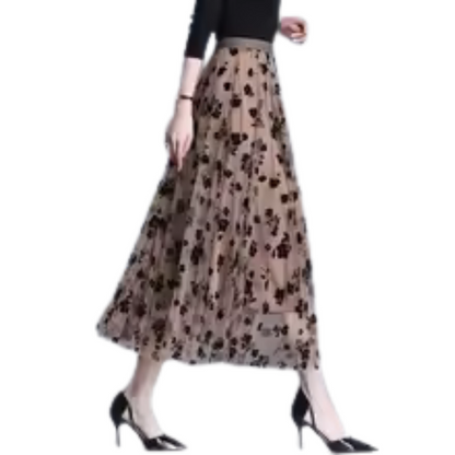 Naisten Floral Mesh hame