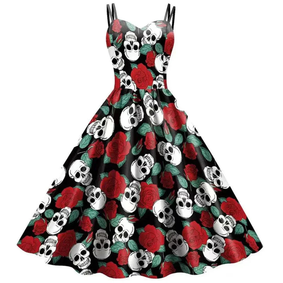 Naisten Goottilainen A-linjainen Mekko Vintage Tyylillä